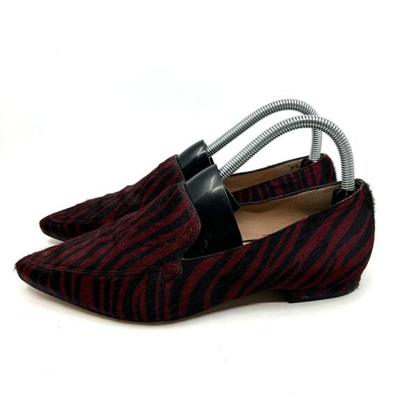 27 Edit Naturalizer Red Tiger Calfhair Loafers Women's 7 US - Picture 2 of 9